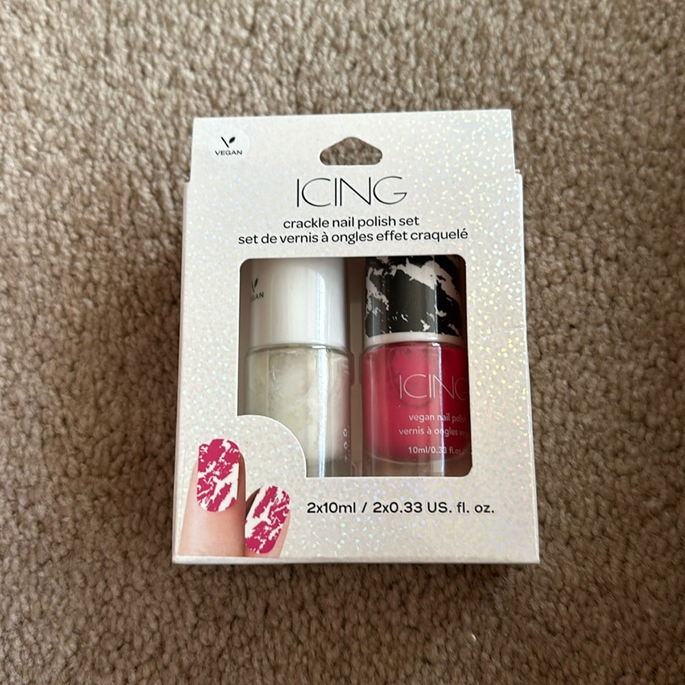 Cute nail polish in the brand icing